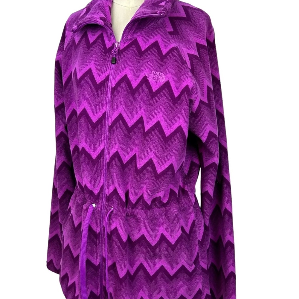 The North Face Women's Chevron Harper Full Zip Purple Jacket, size Large